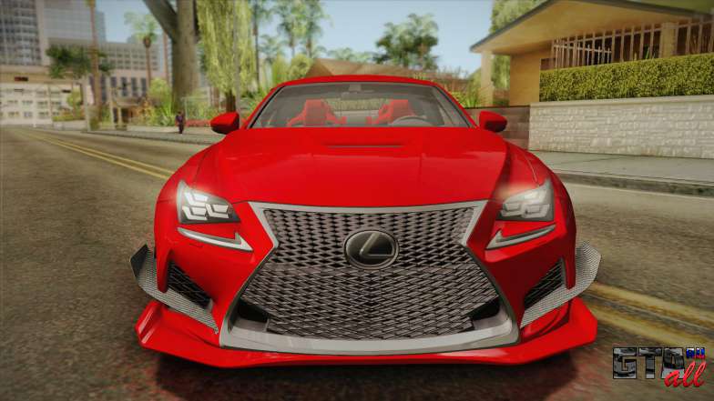 Lexus RC F RocketBunny для GTA San Andreas фронтальный вид