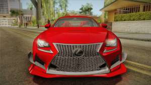 Lexus RC F RocketBunny для GTA San Andreas фронтальный вид