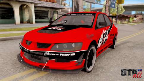 Mitsubishi Lancer IX APR для GTA San Andreas вид спереди