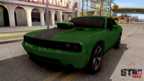 Dodge Challenger SRT-8 2010 Ben 10 Alien Swarm для GTA San Andreas вид спереди