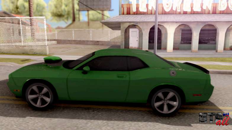 Dodge Challenger SRT-8 2010 Ben 10 Alien Swarm для GTA San Andreas вид сбоку