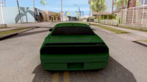 Dodge Challenger SRT-8 2010 Ben 10 Alien Swarm для GTA San Andreas вид сзади