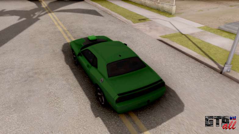 Dodge Challenger SRT-8 2010 Ben 10 Alien Swarm для GTA San Andreas задняя часть