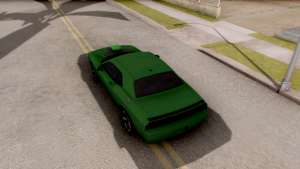 Dodge Challenger SRT-8 2010 Ben 10 Alien Swarm для GTA San Andreas задняя часть