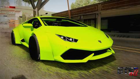 Lamborghini Huracan Rocket Bunny 2014 для GTA San Andreas вид спереди