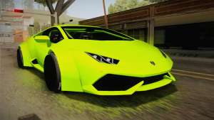 Lamborghini Huracan Rocket Bunny 2014 для GTA San Andreas вид спереди