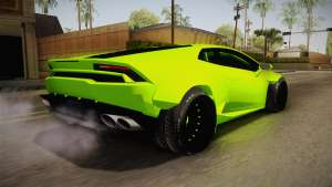 Lamborghini Huracan Rocket Bunny 2014 для GTA San Andreas вид сзади