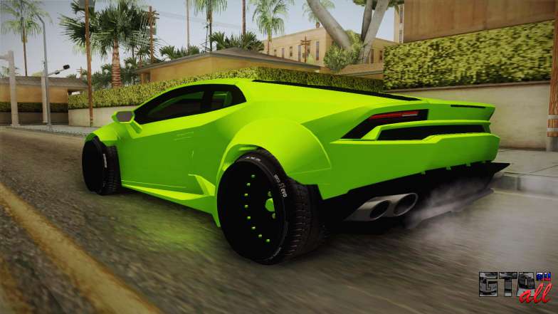 Lamborghini Huracan Rocket Bunny 2014 для GTA San Andreas задняя часть