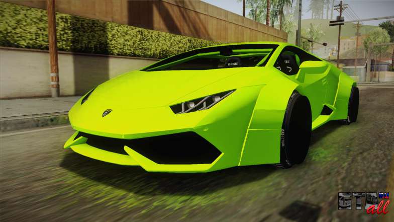 Lamborghini Huracan Rocket Bunny 2014 для GTA San Andreas общий вид