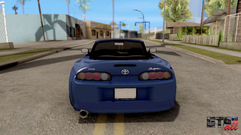 Toyota Supra Cabrio для GTA San Andreas вид сзади