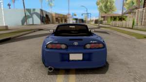 Toyota Supra Cabrio для GTA San Andreas вид сзади