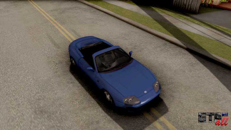 Toyota Supra Cabrio для GTA San Andreas вид сверху