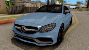 Mercedes-Benz C63S AMG Coupe для GTA San Andreas вид спереди