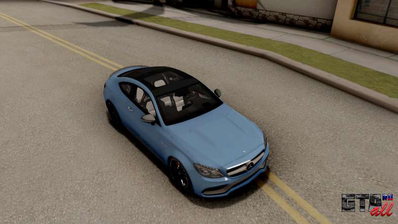 Mercedes-Benz C63S AMG Coupe для GTA San Andreas вид сверху