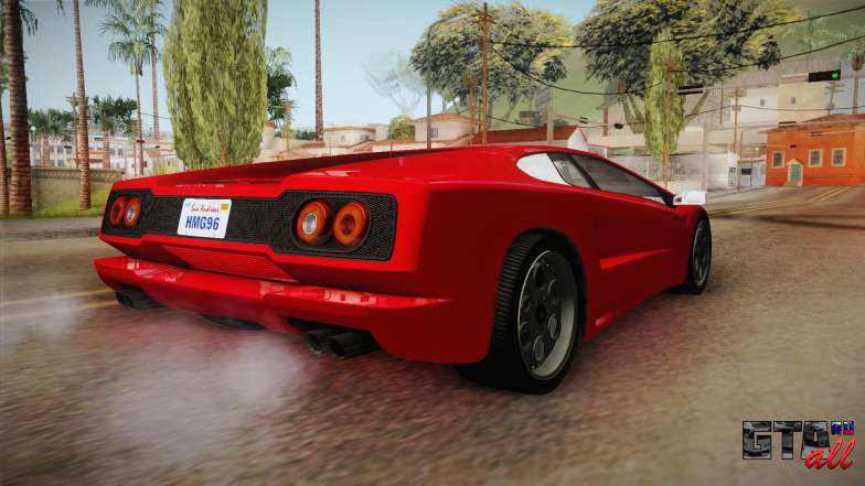 GTA 5 Pegassi Infernus Classic v3 для GTA San Andreas задняя часть