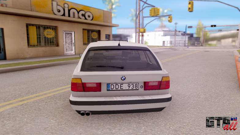 BMW 5-er E34 Touring Stock для GTA San Andreas вид сзади