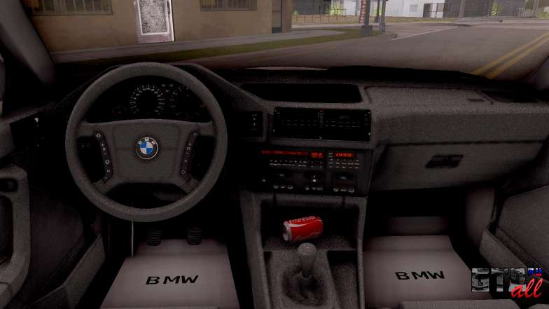 BMW 5-er E34 Touring Stock для GTA San Andreas интерьер