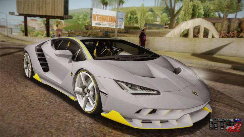 Lamborghini Centenario LP770-4 для GTA San Andreas вид спереди