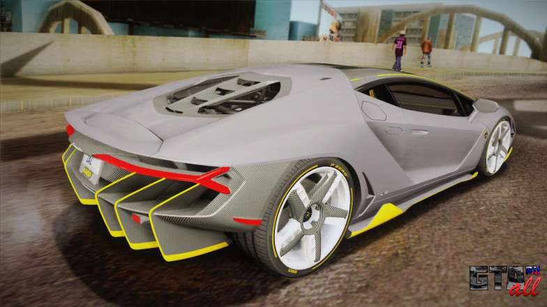 Lamborghini Centenario LP770-4 для GTA San Andreas сзади