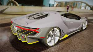 Lamborghini Centenario LP770-4 для GTA San Andreas сзади