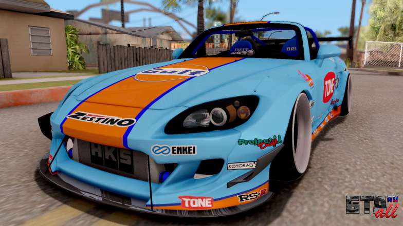 Honda S2000 Pandem Gulf Racing для GTA San Andreas вид спереди