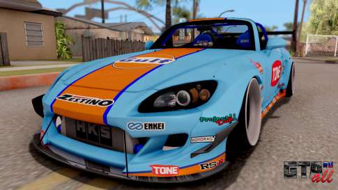 Honda S2000 Pandem Gulf Racing для GTA San Andreas вид спереди