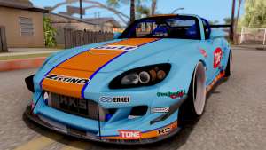 Honda S2000 Pandem Gulf Racing для GTA San Andreas вид спереди