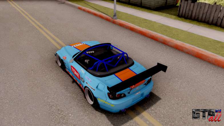 Honda S2000 Pandem Gulf Racing для GTA San Andreas вид сверху сзади