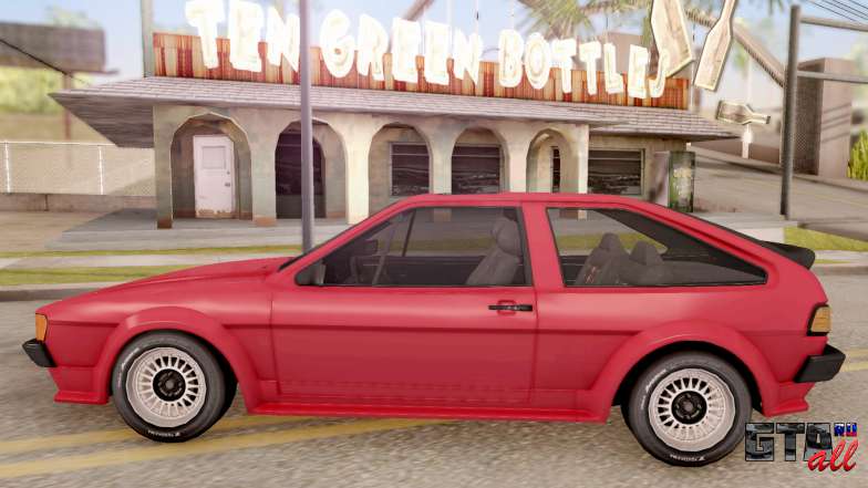 Volkswagen Scirocco Mk2 Stock для GTA San Andreas боковая часть