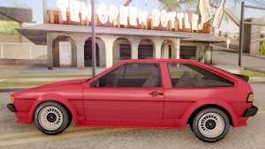 Volkswagen Scirocco Mk2 Stock для GTA San Andreas боковая часть