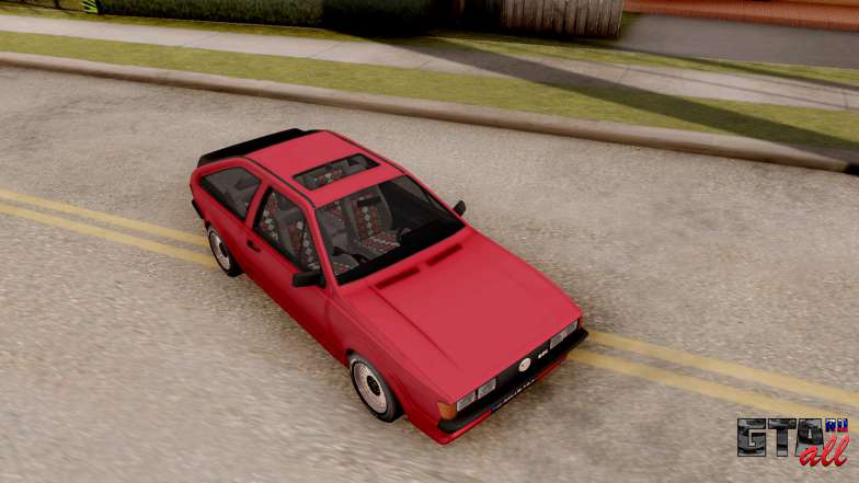 Volkswagen Scirocco Mk2 Stock для GTA San Andreas вид сверху