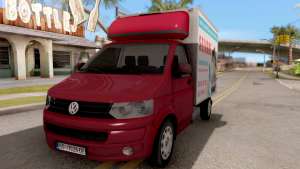 Volkswagen Transporter T5 Selidbe для GTA San Andreas вид спереди