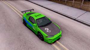 Mitsubishi Eclipse GST 1995 для GTA San Andreas зеленая покраска