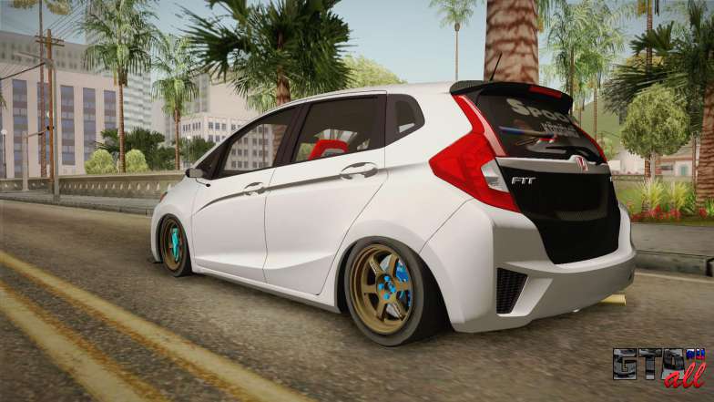 Honda Jazz GK FIT RS v2 для GTA San Andreas сзади вид