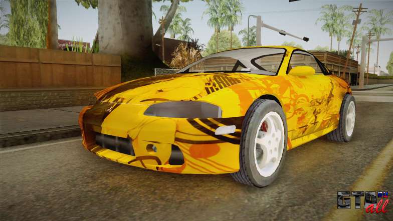 Mitsubishi Eclipse Itasha Car G41 для GTA San Andreas вид спереди