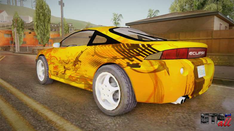 Mitsubishi Eclipse Itasha Car G41 для GTA San Andreas вид сзади