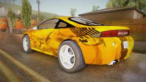 Mitsubishi Eclipse Itasha Car G41 для GTA San Andreas вид сзади