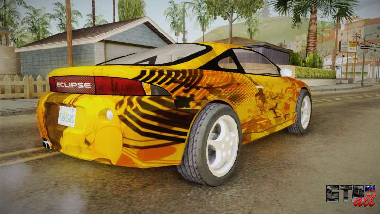 Mitsubishi Eclipse Itasha Car G41 для GTA San Andreas задняя часть