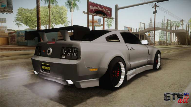 Ford Mustang Rocket JDM для GTA San Andreas вид сзади