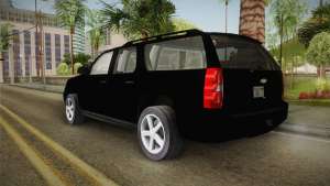 Chevrolet Suburban 2009 Flashpoint для GTA San Andreas вид сзади