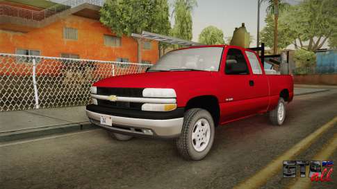 Chevrolet Silverado Work Truck 2001 для GTA San Andreas вид спереди