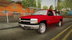 Chevrolet Silverado Work Truck 2001 для GTA San Andreas вид спереди