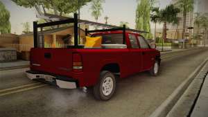 Chevrolet Silverado Work Truck 2001 для GTA San Andreas задняя часть