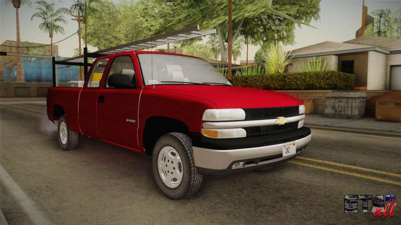 Chevrolet Silverado Work Truck 2001 для GTA San Andreas общий вид