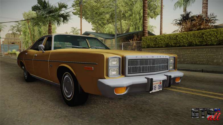 Plymouth Fury Salon (RL41) 1978 HQLM для GTA San Andreas вид спереди