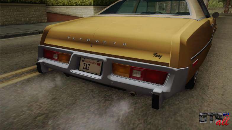 Plymouth Fury Salon (RL41) 1978 HQLM для GTA San Andreas задние фары