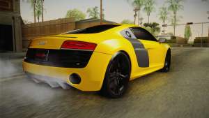 Audi R8 V10 Plus Coupe для GTA San Andreas задняя часть