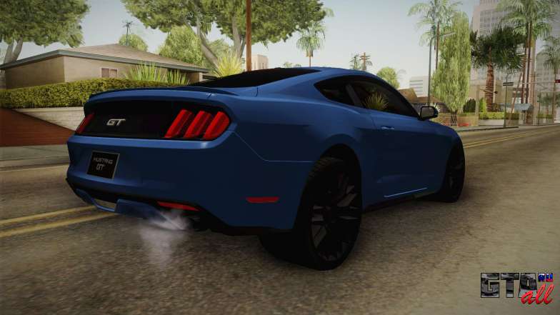 Ford Mustang GT для GTA San Andreas задняя часть