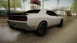 Dodge Challenger SRT Hellcat для GTA San Andreas задняя часть