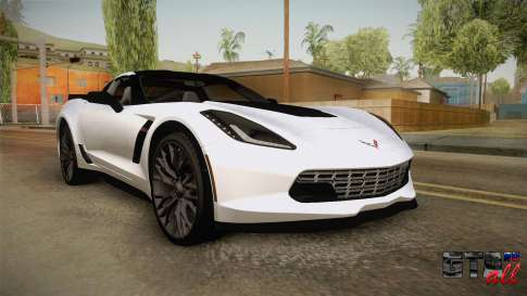 Chevrolet Corvette Stingray Z06 для GTA San Andreas вид спереди